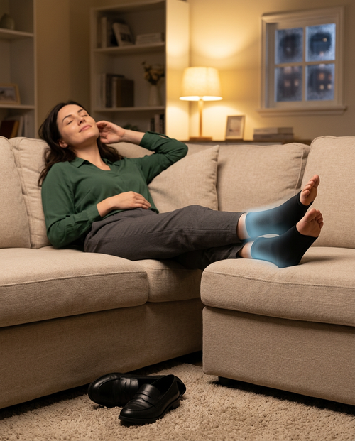Your shift is over. Give your ankles a break.